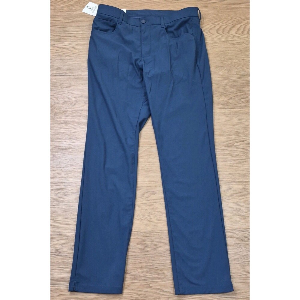Penguin Sport 5 Pocket Tech Golf Pants Mens 32x32 Insignia Navy Blue NEW